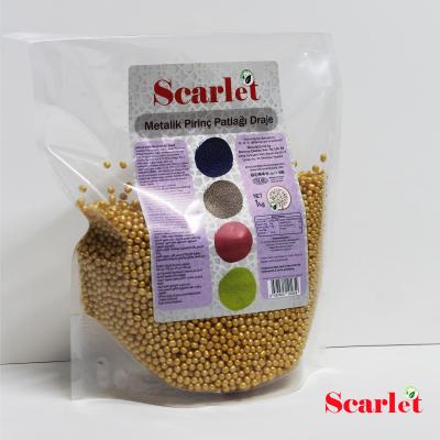 Pirinç Patlağı - Metalik Altın - 1KG